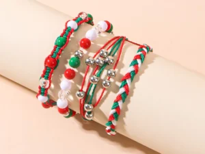 Vòng Tay Giáng Sinh Boho Độc Quyền- Đính Hạt Sang Trọng