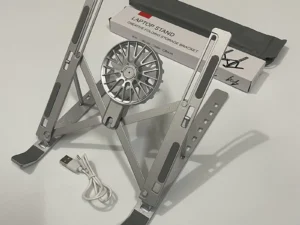 Giá đỡ máy tính xách tay hợp kim nhôm N3 có quạt lưu trữ di động Giá đỡ làm mát Khung hỗ trợ máytính