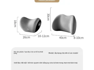 Tựa Đầu Ô Tô Hỗ Trợ Thắt Lưng Bọt Nhớ Hỗ Trợ Eo Cổ Gối Đệm Nội Thất Ô Tô Gối Thắt Lưng Hỗ Trợ Vai Gố