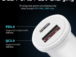 Mini Little Red Riding Hood Đầu Sạc Xe Hơi Sạc Điện Thoại Di Động QC3.0 Sạc Siêu Nhanh PD25W Nguồn