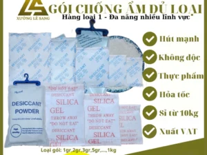 Gói Hút Ẩm Đóng Túi 1KG-Loại 1/2/3/5/10/50/100/200/500/1000gram Silica Gel - Gói Chống Ẩm Mốc-Khử Mùi quần áo- điện tử
