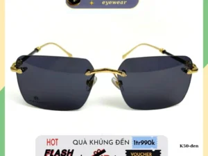 Kính Chống Ánh Sáng Xanh K50 Cao Cấp- Chống Uv400 Bảo Vệ Mắt- Không Viền- Siêu Bền -Full Bok