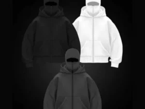 Áo khoác nỉ hoodie có dây kéo- khẩu trang chống nắng- phong cách trẻ trung- thời trang hiện đại.
