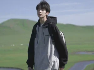 Áo Khoác Nỉ UNISEX Tay Phối Màu RAPLANG HIZU Mới Có Nón To Như Hình Thời Trang và Phong Cách