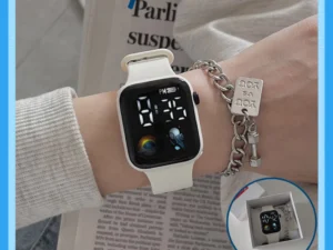 Đồng Hồ Điện Tử Đèn Led Unisex 06 Thời Trang Cá Tính Phong Cách Hàn Quốc