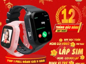 Đồng hồ thông minh Định vị Trẻ em Lắp sim Nghe gọi Video Call Chống nước cho bé trai bé gái JUNIOR09 WATCH KID MINI 2025