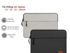 Túi Chống Sốc Bảo Vệ Laptop 2 ngăn. Bọc Đệm Chống Sốc Macbook laptop nhiều size 13 inch 14inch 15.6inch