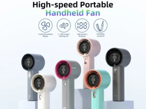 Bảo hành chính thức Quạt mini Goojodoq có màn hình kỹ thuật số LED