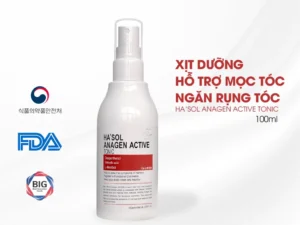 Xịt Kích Mọc Tóc Dưỡng Da Đầu Nuôi Dưỡng Nang Tóc Chắc Khỏe Dành Cho Tóc Rụng Mỏng Yếu Hasol  Anagen Active Tonic 100ml