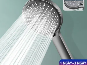 Vòi sen tăng áp phòng tắm vòi sen cầm tay có thể điều chỉnh 5 chế độ kích thước lớn phụ kiện phòng tắm phổ thông