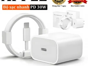 【Bộ sạc nhanh lP】Củ sạc nhanhPD30W/PD20W+Dây sạc nhanh 1m/1.5m/2m-Sạc nhanh nhiệt độ thấp Hàng chính hãng phụ kiện phone