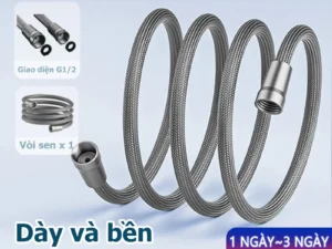 Dây vòi sen nhà tắm chất lượng cao 1-5/2-0m- chống cháy nổ- bền- chống rối- dây vòi sen nhà tắm cầm tay đa năng