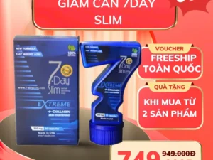 Viên Uống Giảm Cân 7 Day Slim [CHÍNH HÃNG MỸ] 30 viên- Duy trì chế độ ăn lành mạnh. cân bằng. không uống đồ có cồn