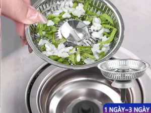 Rây lọc bồn rửa chén bằng thép không gỉ chống tắc nghẽn đa năng ngăn mùi Rây lọc bồn rửa chén chất lượng cao lõi nảy