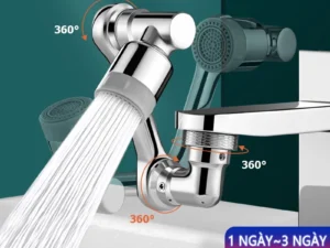 Vòi chậu rửa bát mở rộng với hai chế độ dòng nước- xoay 360°- đầu nối lọc nước tiết kiệm nước- phụ kiện chậu rửa