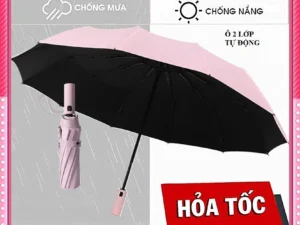 Ô dù che mưa đi nắng Sumio dù 12 nan 10 8 nan 2 lớp mở tự động gấp gọn nhỏ cầm tay 2 chiều đi du lịch cỡ lớn to cho ô tô