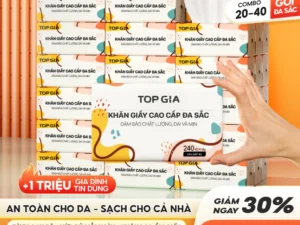 [SIÊU TIẾT KIỆM] Giấy ăn rút Topgia đa sắc cao cấp 240 tờ 4 lớp- dập vân 4D- mềm mịn- thấm hút tốt