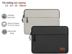 [Peinn] Túi Chống Sốc Bảo Vệ Laptop 2 ngăn. Bọc Đệm Chống Sốc Macbook laptop nhiều size
