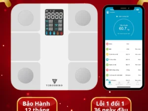 Cân điện tử thông minh sử dụng công nghệ FeetID và đo 19 chỉ số cơ thể Bảo Hành 12 tháng