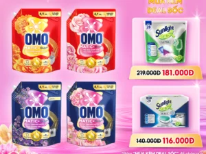 Nước giặt OMO Matic Hương Nước Hoa Comfort 4.1KG (túi)