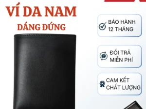 Ví Nam Da Bò Cao Cấp Nhiều Ngăn- Ví Da Nam Dáng Đứng Màu Đen- Nâu Thời Trang Nhỏ Gọn - Classic Leather