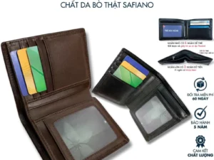 Ví Nam Dáng Đứng Hàng Hiệu Da Đẹp Thời Trang Cao Cấp- Bóp Ví Da Bò Xịn Nhiều Ngăn Đẳng Cấp Nam Tính- Ví Nam Da Mềm
